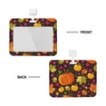 thumbnail image 2 of Kdxio Autumn Harvest Pumpkin Joy Card Badge Holder Work Badge Sleeve for Office, School, Factory, ID Credit Cards, Driver Licenses and Passes, 2 of 7