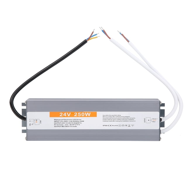 Fuente de alimentación conmutada a prueba de agua LED 250W AC170? Fuente de alimentación del transformador del controlador de 250V DC24V