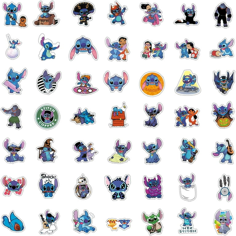 100pcs Disney Stitch Stickers Cute Cartoon Anime Lilo & Stitch