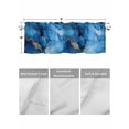 thumbnail image 4 of Valances for Windows Abstract Art Rod Pocket Cafe Window Treatments Valance Curtains for Kitchen Bathroom Laundry Basement Windows 56"x16", 4 of 9