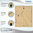 thumbnail image 3 of Icona Bay 8x10 White Solid One-Piece Picture Frames W/ Mat for 5x7, 5 Pack, Painted Solid One-Piece Wood Composite, Sunrise Tabletop or Wall Mounted Frames, 3 of 8