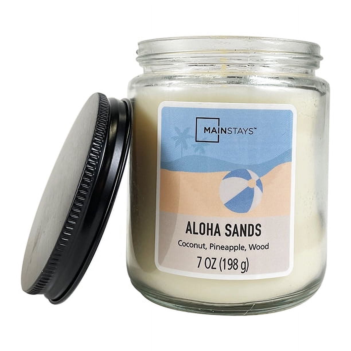 Mainstays Scented Candle Twist Jar, Aloha Sands, 7 oz. Single Wick