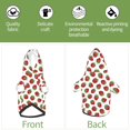 thumbnail image 6 of KLL Hand Drawn Strawberry for Basic Dog Hoodie - Pet Hoodie Sweater with Leash Hole - Cute Dog Sweatshirt - Pet Clothes Hooded Sweatshirt for Dog & Cat -X-Large, 6 of 8