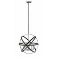 thumbnail image 4 of Z Lite 463-18HBRZ-OBR 17.5 x 18 in. Cavallo 5 Light Pendant, Hammered Bronze & Olde Brass, 4 of 4