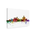 thumbnail image 3 of Trademark Fine Art Michael Tompsett Detroit Michigan Skyline Canvas Wall Art - 16x24, 3 of 5