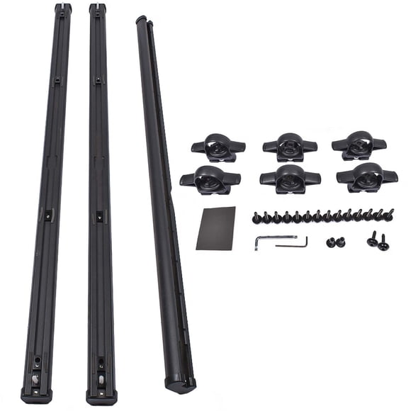 82215956 Trail Rail System Tie Down Rails Fit for Jeep Gladiator 2020-2023 Black
