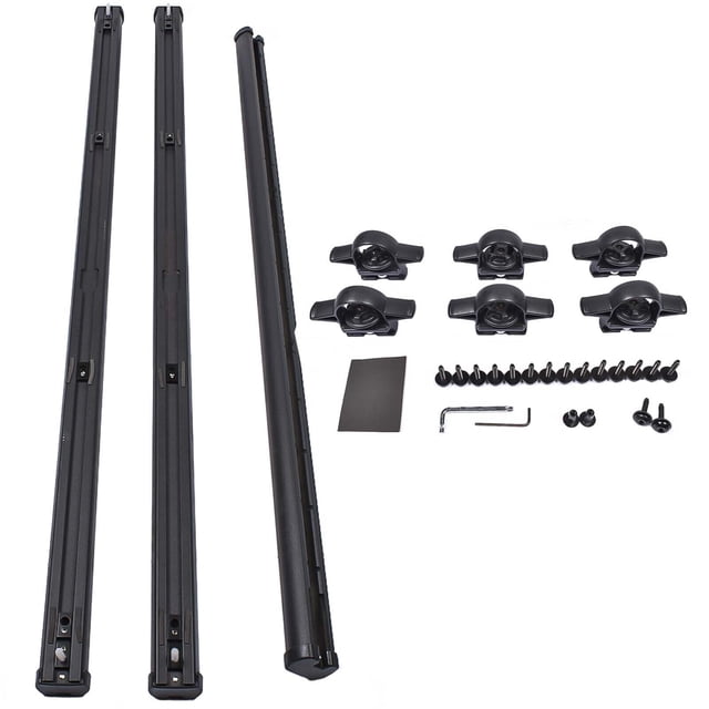 82215956 Trail Rail System Tie Down Rails Fit for Jeep Gladiator 2020-2023 Black