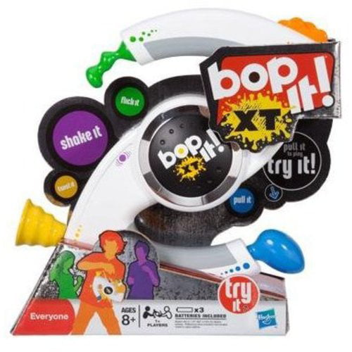 Bop It XT Extreme Handheld Electronic Reflex Game Hasbro 2010 White Tested L03 for sale online 