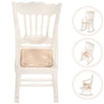 thumbnail image 2 of 1/12 modelo de silla mecedora de madera en miniatura (blanco), 2 of 5