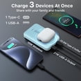 thumbnail image 5 of A2641 NOBIS for Magsafe Battery Pack 10000mAh, Dual-Foldable Wireless Magnetic Power Bank with LED Display Magnetic Portable Charger 22.5W PD Fast Charging Type C in&Out for Phone 16 S25, 5 of 10