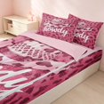 thumbnail image 3 of Erosebridal Pink Cow Print Zipper Twin Comforter Sets with Fitted Sheet and 2 Pillowcases for Girls, Cowgirl Hat Zipper Bedding Set, Pink Reversible, 3 of 7