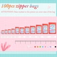 thumbnail image 3 of Funfery 100 Pcs Sacs Holographiques Mylar Rouges Anti-Odeurs Sacs d'Emballage, Sac Transparent Refermable Anti-Odeur Pochette en Feuille Sac à Glissière pour Rangement des Aliments,Lash,Emballage de Bijoux fpr Petite Entreprise(2.4x3.9In), 3 of 7