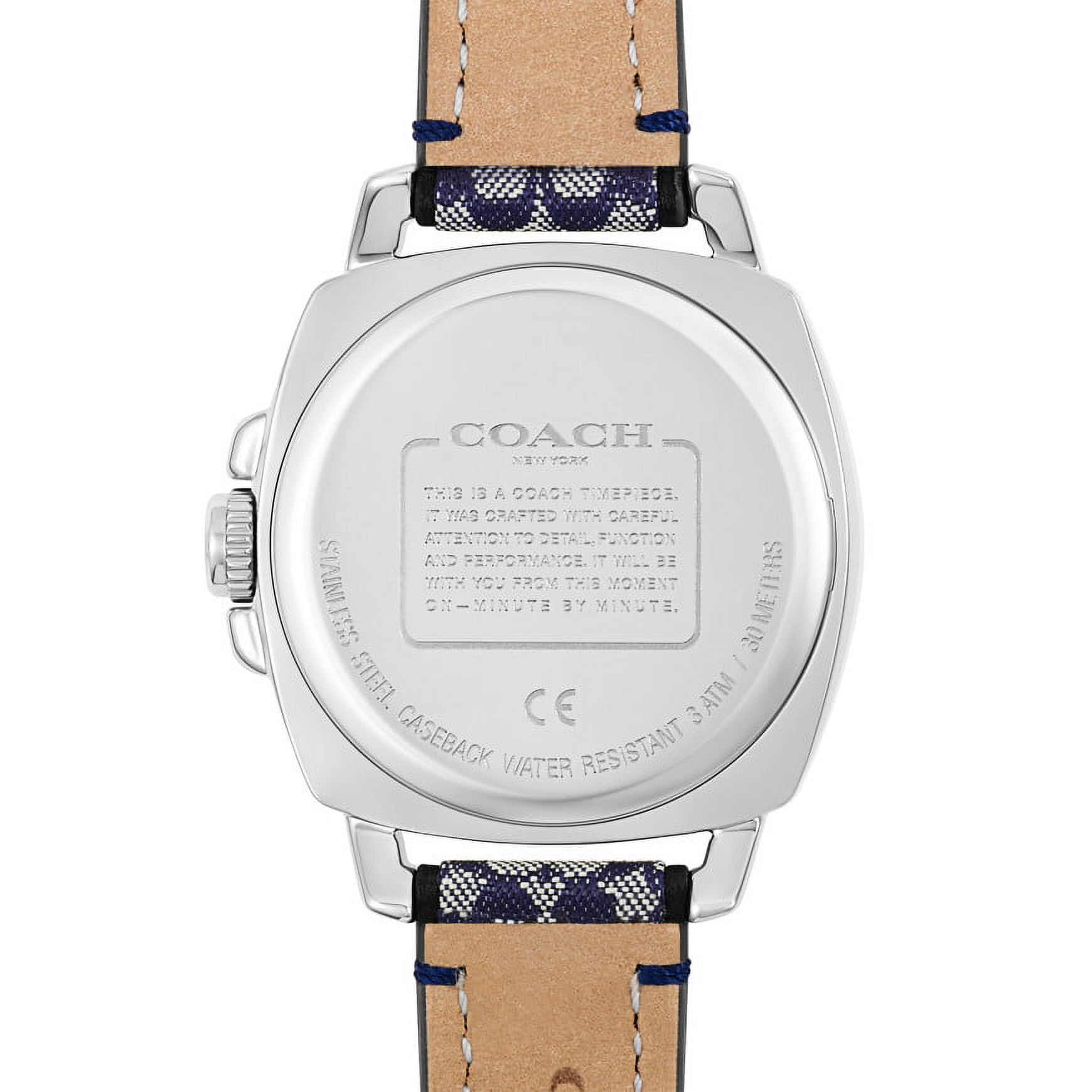 COACH Boyfriend Navy/Silver One Size
