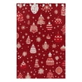 thumbnail image 4 of Christmas Decorations Red Black Out Curtains 84 Inch Length for Bedroom Living Room Windows 2 Panels Set, 4 of 6