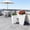 White + Magnesium Oxide, variant on LANKANG Two Pack Weather Resistant Nested Tall Planters Integrated Drainage Holes Stone Finish Stackable Compact Layout For Indoor Living Room Outdoor Backyard Greenery