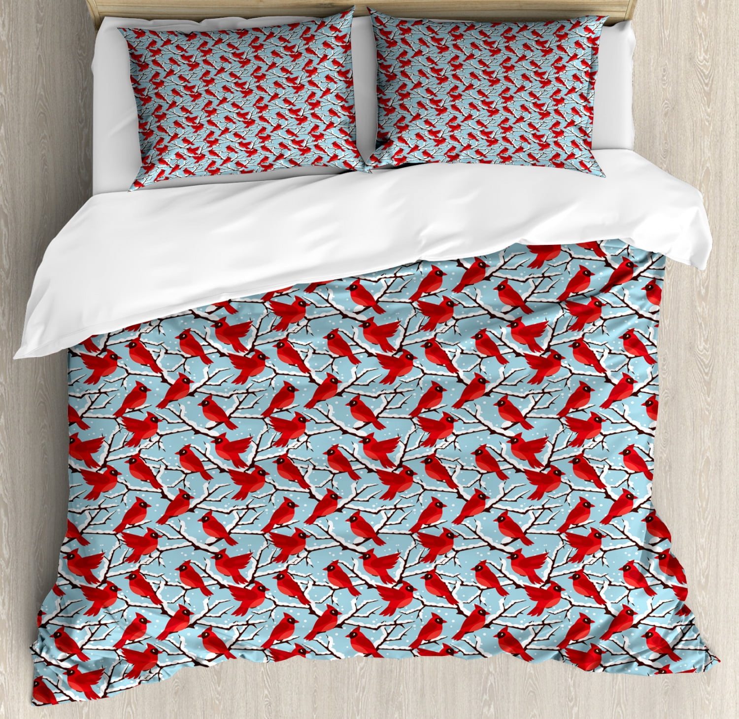 A Decorative 3 Piece Bedding Set with Pillow Shams Fall Forest with Shady Deciduous Trees and Faded Leaf Magic Woodland Theme Picture Queen/Full Ambesonne Autumn Duvet Cover Set Apricot Brown Red nev_27438_queen A Decorative 3 Piece Bedding Set with Pillow Shams Fall Forest with Shady Deciduous Trees and Faded Leaf Magic Woodland Theme Picture Queen/Full Ambesonne Autumn Duvet Cover Set Apricot Brown Red nev_27438_queen