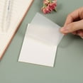 thumbnail image 2 of 50 Sheet Sticky Note Portable Detachable Fridge Blackboard Notepad Accessories Waterproof Traceless Household Library Fridge Computer Screen Memo Pad Notepad 75x75mm, 2 of 7