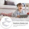 thumbnail image 2 of CIMAXIC Desk Hook Holder White Acrylic for Headphones Easy Fix No Damage 6Pcs, 2 of 6
