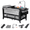 GRAY, variant on EaseBaby Baby Bassinet, Portable Playard,Infant Crib with Reversible changing table for Newborn to Toddlers,Unisex,Gray