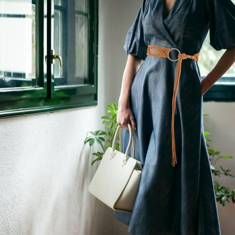 women's bohemian belts for dresses Suyi Boho Belt Women Braided Woven Waist Belts for Dress Beige at Amazon Clothing store This boho belt can be matched with dresses Zhengup Women's Braided Knot Belts