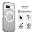 thumbnail image 4 of For Google Pixel 8a 6.1" Case,[Compatible with MagSafe] Cute Candy Colour Drop Protection Slim Anti-Slip Shockproof Magnetic Phone Case,White,For Google Pixel 8a, 4 of 7