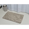 thumbnail image 4 of Bath Rug Memory Foam Mat 3D Pebble Taupe 32"L x 20"W, 4 of 6