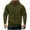 Army Green, variant on Dxzfnsa Men's Hoodies Casual Long Sleeve Cargo Jackets for Men Full Zipper Solid Color Sweatshirts with Multiple Pockets Sports Training Loose Hooded Coats