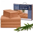 thumbnail image 3 of Sacred Thread Rayon Derived from Bamboo Sheets ,6-Piece Set, 1 Flat Sheet, 1 Fitted Sheet, 4 Pillowcases, 3 of 9