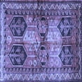 thumbnail image 1 of Ahgly Company Indoor Square Persian Blue Traditional Area Rugs, 4' Square, 1 of 4