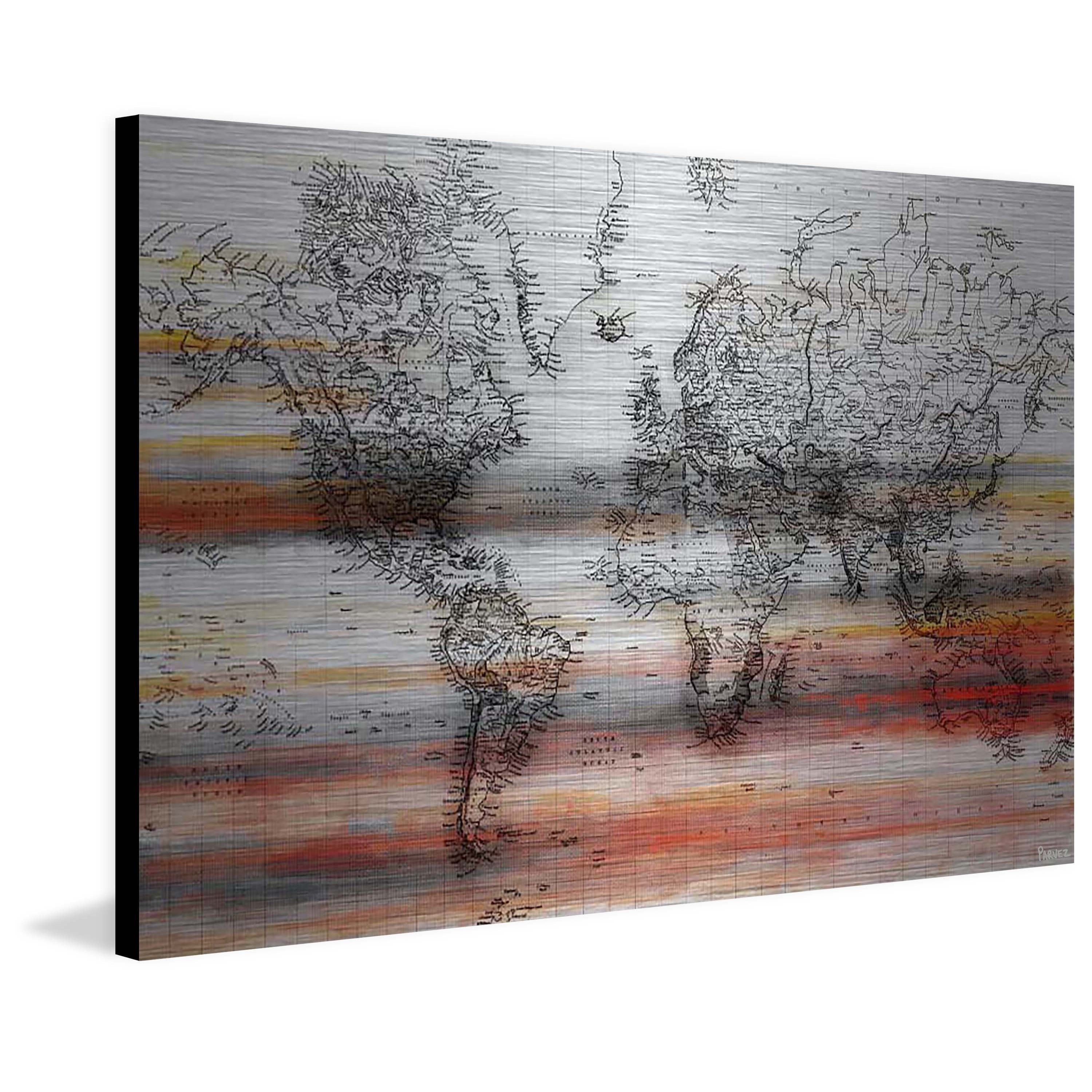 Maailma Art Print on Brushed Aluminum
