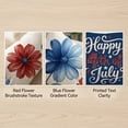 thumbnail image 4 of Patriotic Decor-Throw Pillow Covers 18x18 in Set of 4,4th of July Linen Pillow Case for Independence Day,Memorial Day,Veteran's Day,USA,American Summer Outdoor Red White Blue Decorations, 4 of 6