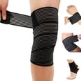 thumbnail image 2 of 1pc elástico transpirable deportes muñeca rodilla tobillo codo pantorrilla brazo banda soporte envoltura, 2 of 5