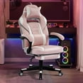 thumbnail image 3 of Garvee Chaise Gaming, Repose-Pieds Rétractable, Soutien Lombaire et Appuie-Tête Réglables, Rose, 3 of 8