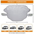 thumbnail image 3 of Hail Protector Car Cover,5-Layer Padded Anti-Hail Car Covers,Heavy Duty Waterproof Protector with Reflective Strips,Hail Cover for SUV/Sedan/Hatchback(50*62*76Inch,Silver), 3 of 8