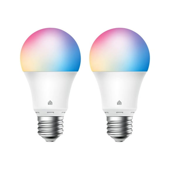 Kasa Smart KL125P2 - Ampoule à LED - E26 - 9 W - Lumière Blanche Multicolore / Accordable - 2500-6500 K (pack de 2)