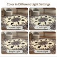 thumbnail image 7 of ODIKA 2'x3' Washable Accent Rug Pet Friendly, Bedside Mat Vintage Bat Boho Plant Scroll Halloween Flowers Purple Gothic Flowing Dynamic for Bedroom, Nursery, RV, 7 of 7
