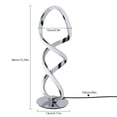thumbnail image 3 of Modern Desktop Corded Bedside Lamp, LED Table Lamp for Bedroom Spiral Table Lamp, 3 of 12