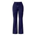 thumbnail image 5 of Resicozy Baggy Flare Cargo Pants for Women Hiking Wide Leg Pants with Pockets Y2K Clothes Casual Travel Blue S, 5 of 8
