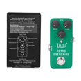 thumbnail image 1 of 1pc Guitar Effect Pedal With 2 Silicone Cushion Wah Distortion Overdrive Delay Reverb Compressor Guitar Effect Pedal Accessories Green, 1 of 9