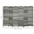 thumbnail image 3 of HOMCOM 6 Ft Folding Room Divider, Privacy Screen for Home Office Bedroom, 3 of 10