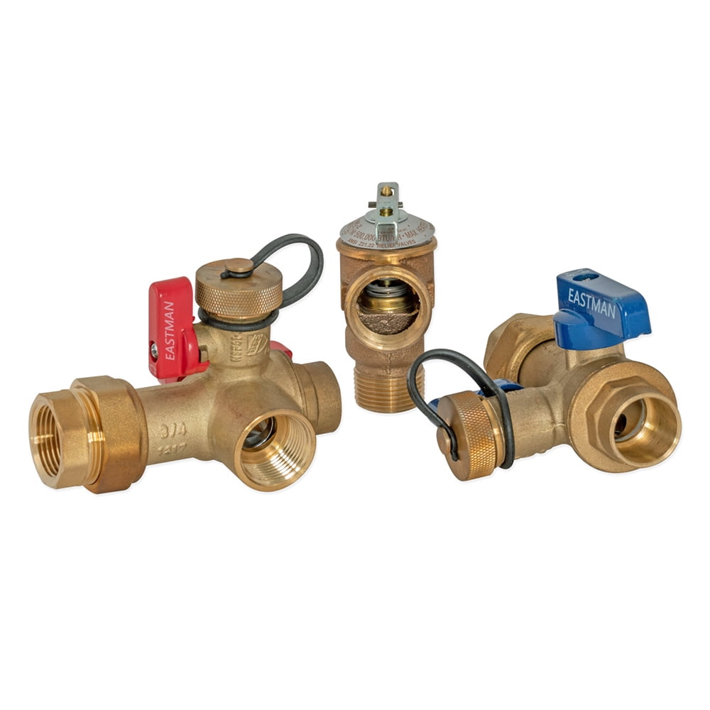 Eastman 60204 Tankless Water Heater Service Valve Kit, 3/4