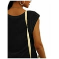 thumbnail image 4 of Printed Women's Basic Shirt Vest Covered Sleeve Casual Loose Tank Tops, 4 of 6