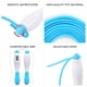 thumbnail image 3 of Cuerda para saltar electrónica con contador, ajustable y cómoda, ideal para adultos y niños - Color azul, 3 of 6