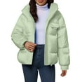 thumbnail image 2 of Pyhlmscde Women's Casual Mid Waisted Thick Warm Puffer Jacket, Puffer Coat Women, Winter Coats for Women, Womens Winter Jacket, 2 of 6