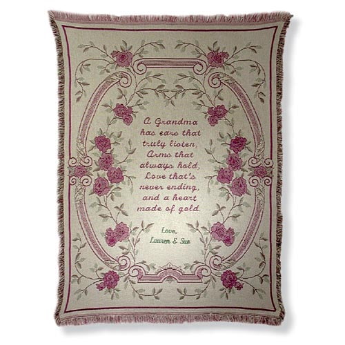 personalized grandma cotton afghan throw walmart com