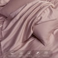 thumbnail image 6 of MooMee Duvet Cover Set Queen 600-TC 100% Extra Long-Staple Cotton Sateen Silky Smooth Luxury (Pale Mauve, 90"x90"), 6 of 7