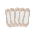 thumbnail image 2 of Viluyesy Womens No Show Socks 5-Pack, Anti-Slip Super Soft Low Cut Thin Liner Socks Pink, 2 of 3