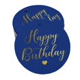 thumbnail image 1 of Inkdotpot Real Gold Foil Happy Birthday Tag Favor Hang Paper Tag 50 Piece, 1 of 6