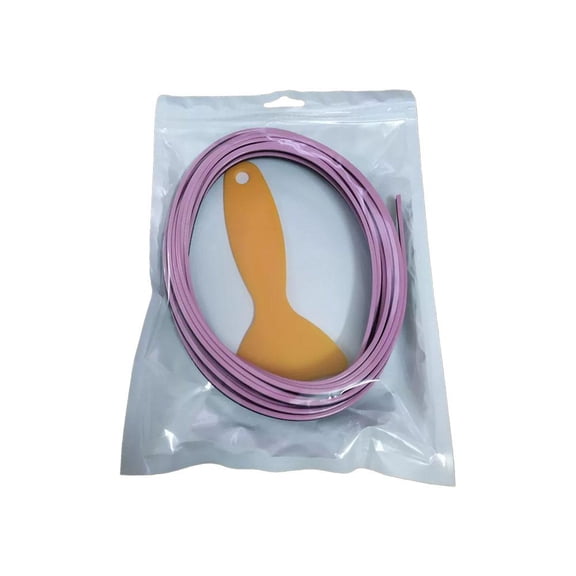 Car Interior Molding Trim, Flexible Decorative Gap Filler Strip for Dashboard, Door Panel & Center Console, Chrome Finish DIY Styling Accessory with Installation Tool