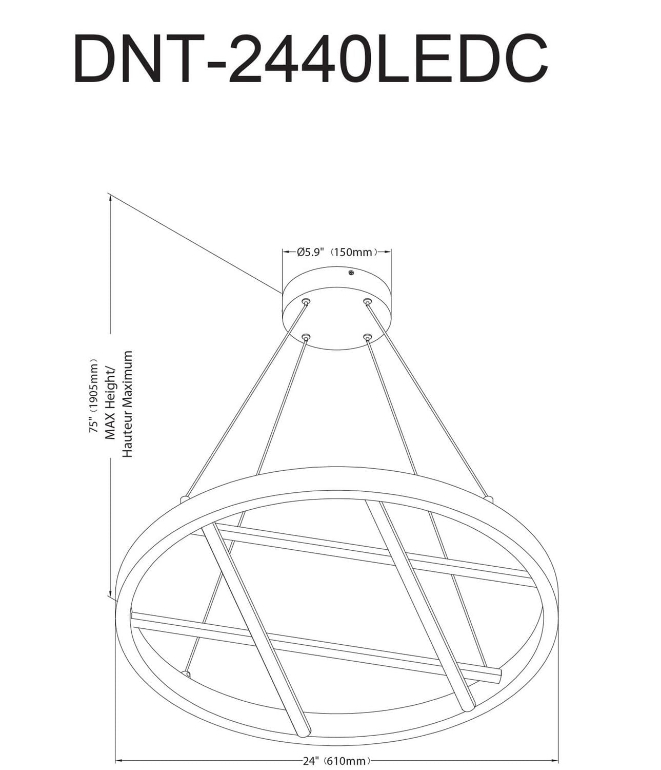 Dante LED Chandelier